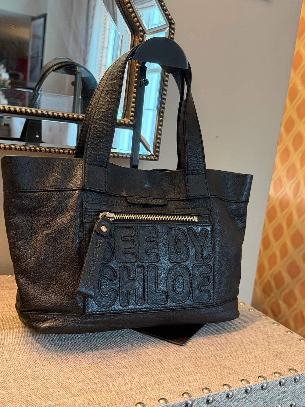See by Chloe EUC Luxury Black Leather Tote - See By Chloe